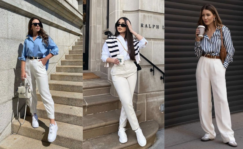 Kết hợp thêm với blazer để có vẻ ngoài vừa nữ tính, thanh lịch vừa chuyên nghiệp