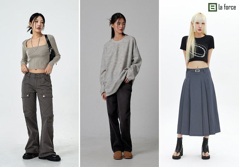 Phối đồ với blazer màu ghi cho nữ