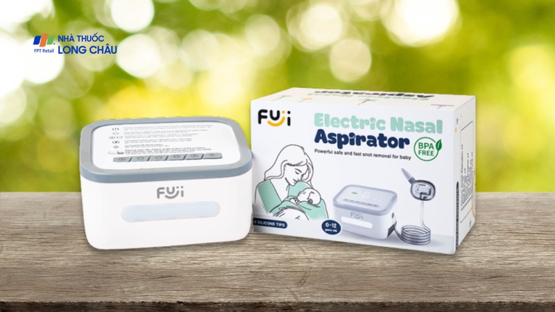 Máy hút mũi cho bé Fuji T50 hỗ trợ vệ sinh mũi cho bé từ 0 đến trên 3 tuổi