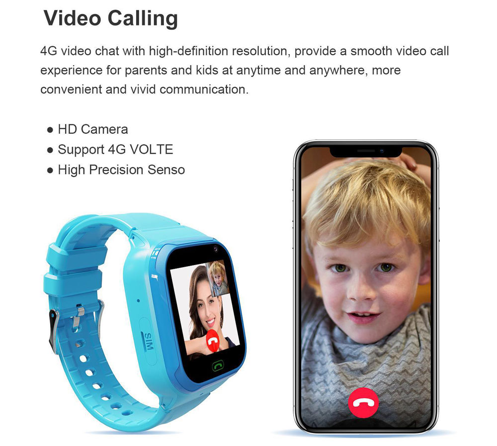 Đồng hồ thông minh định vị trẻ em G200V gọi video call, chống nước IP67