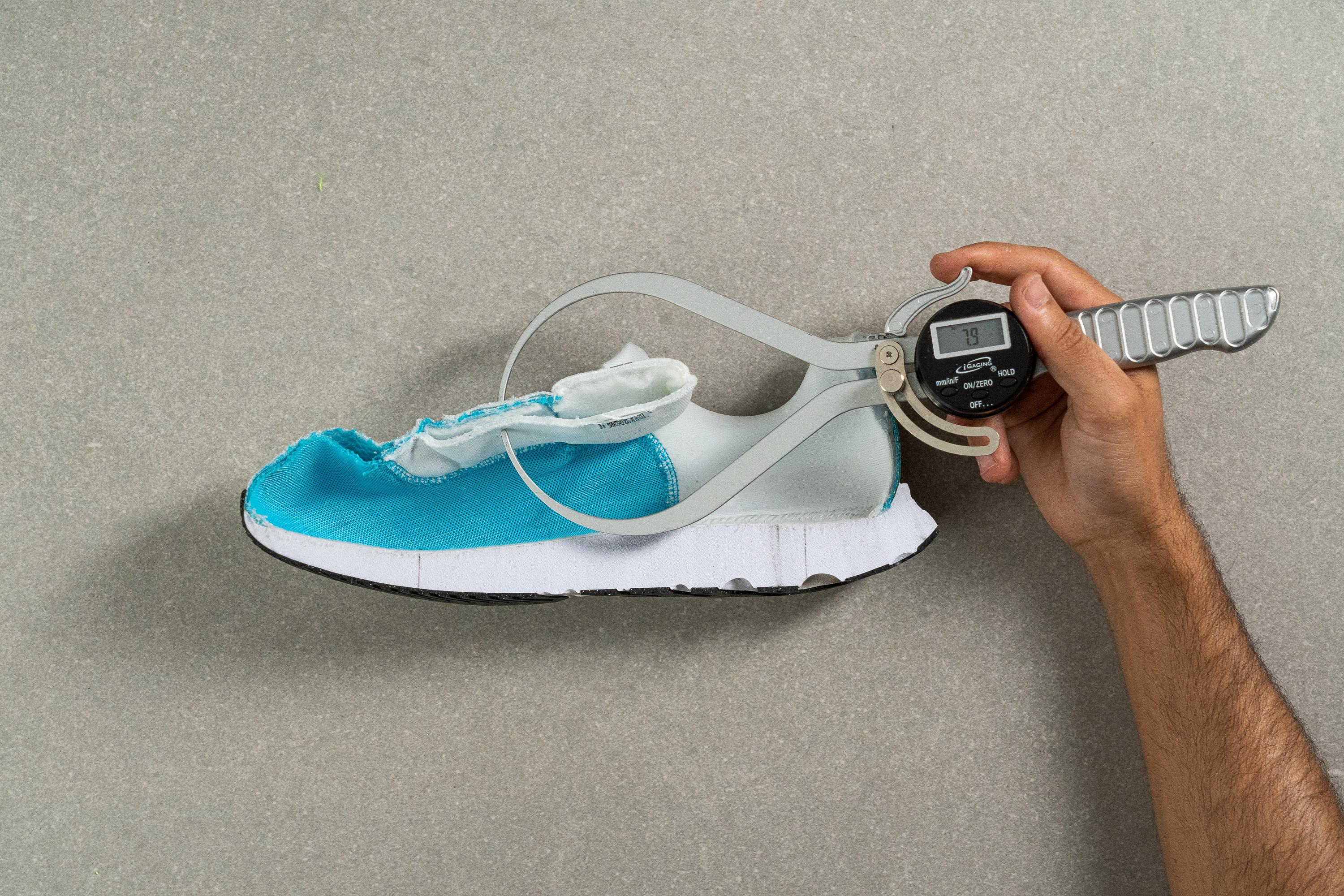 Laces on Nike React Miler 3