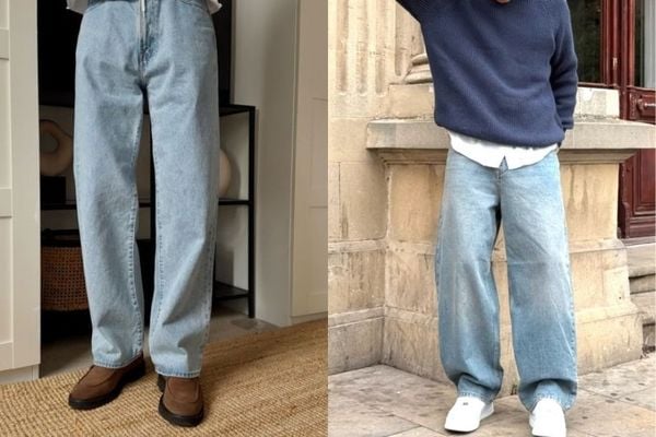 Quần ống suông đi với giày gì nam: 5 Công thức phối chuẩn gu