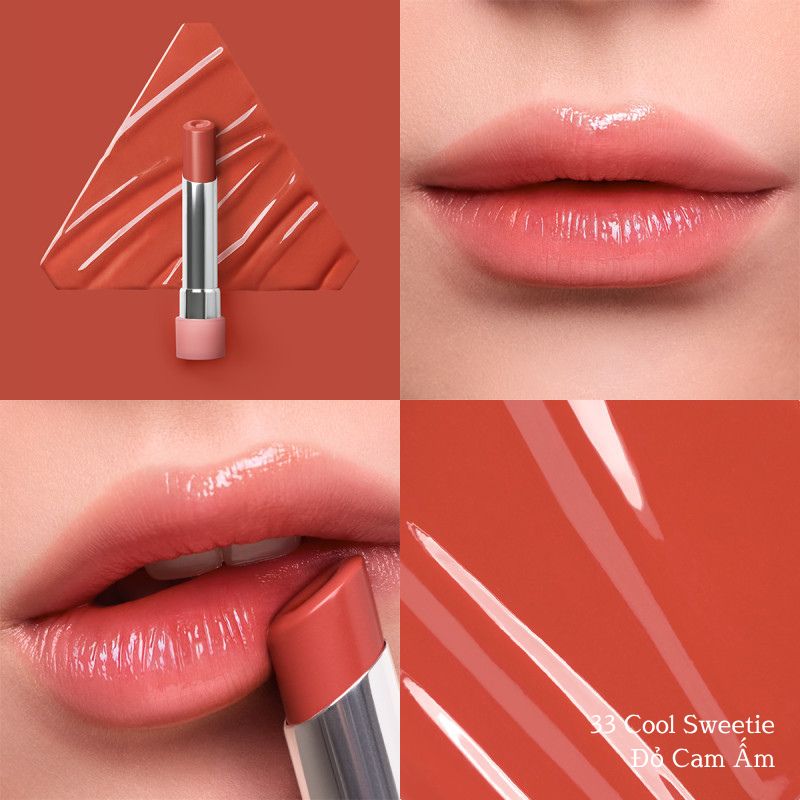 Son Bóng Dưỡng Môi 3CE Glazy Lip Glow 3.2G