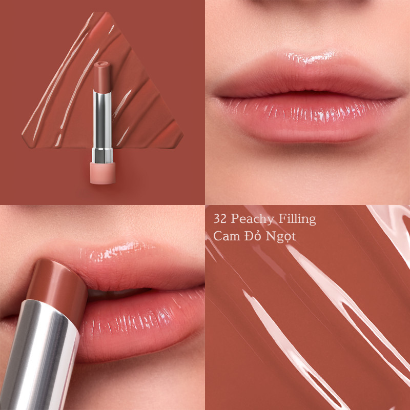 Son Bóng Dưỡng Môi 3CE Glazy Lip Glow 3.2G