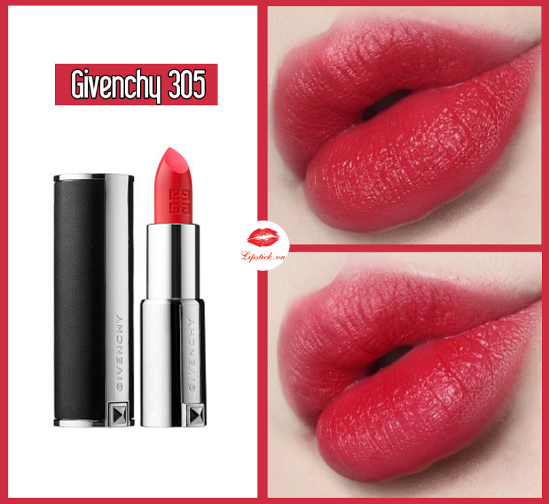 Son Givenchy 305 Rouge Egerie Màu Đỏ San Hô