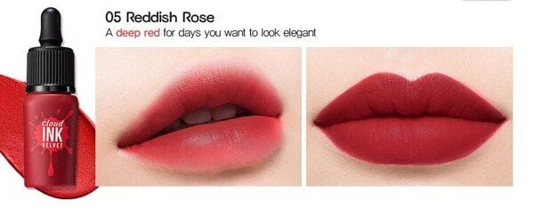 Matte lip tints tạo độ mịn màng khi lên môi