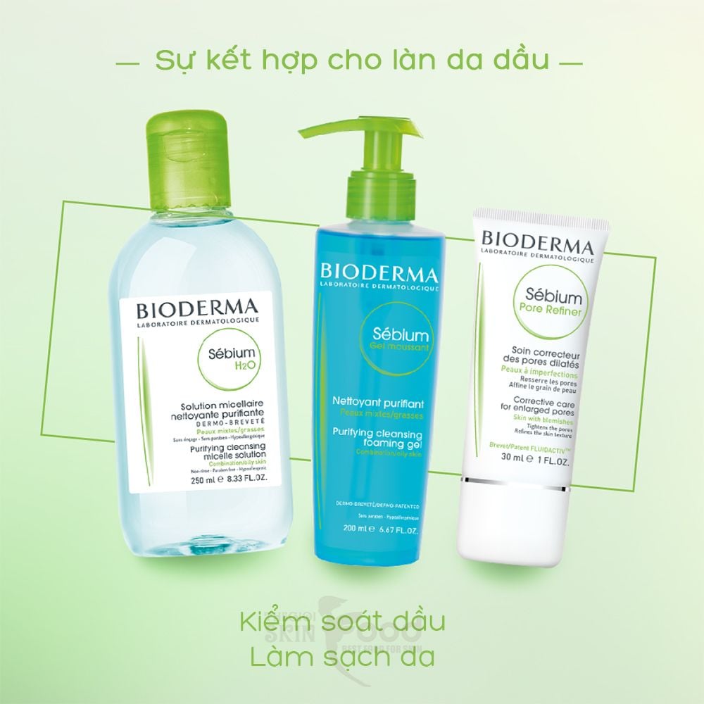 Gel Rửa Mặt Bioderma Ngăn Ngừa Mụn Cho Da Dầu Sebium Gel Moussant