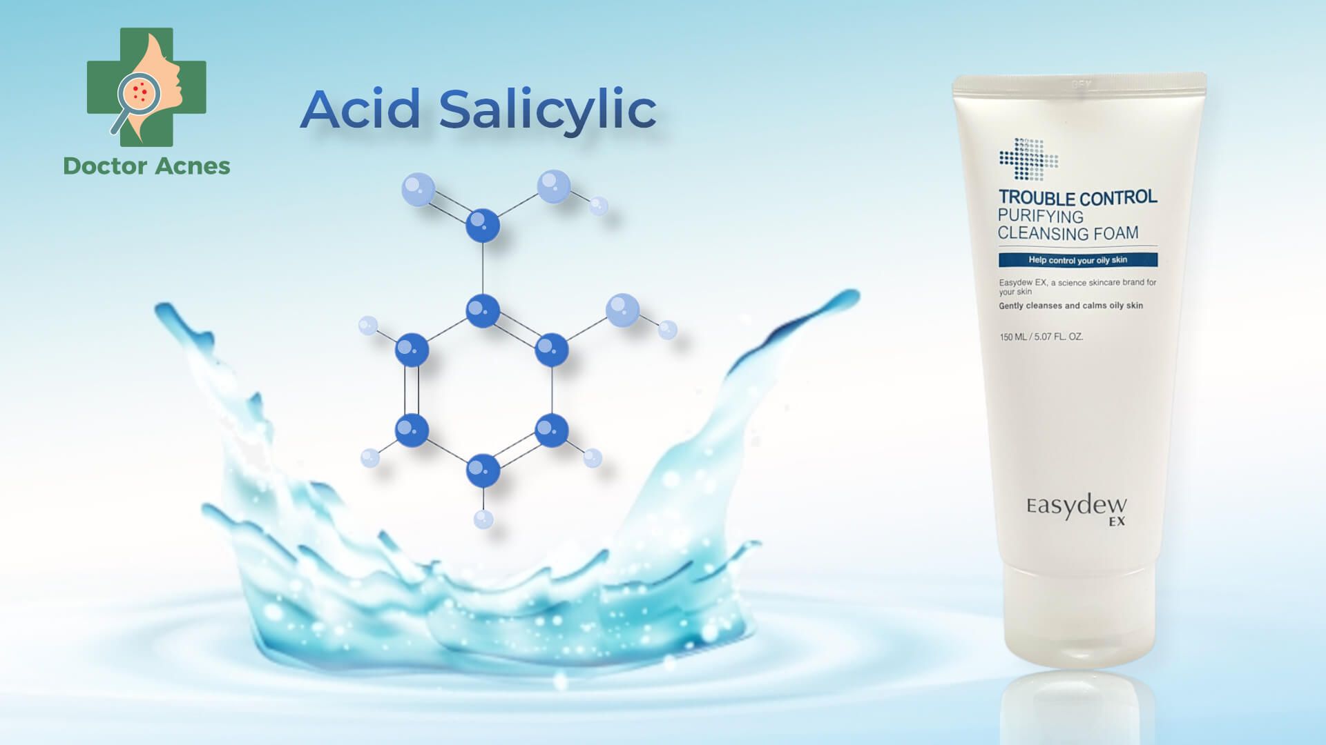 sữa rửa mặt chứa salicylic acid