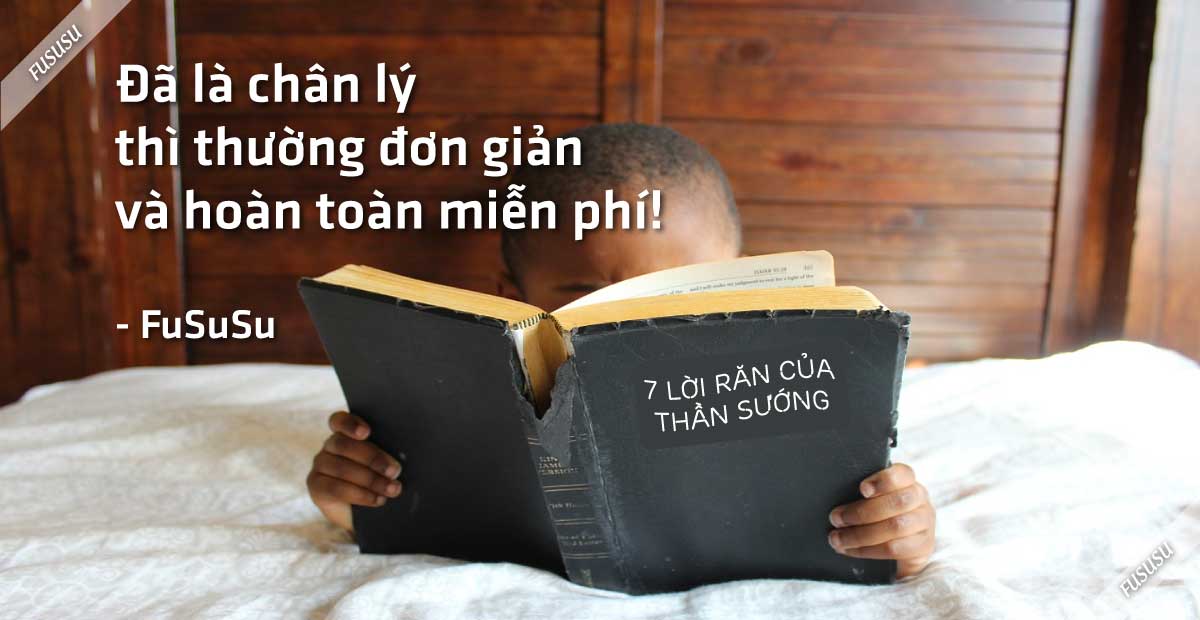7 nguyên tắc sống của thần sướng