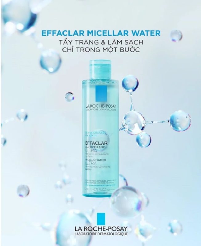 Nước Tẩy Trang La Roche-Posay Dành Cho Da Dầu Mụn, Da Nhạy Cảm Effaclar Eau Micellaire Ultra