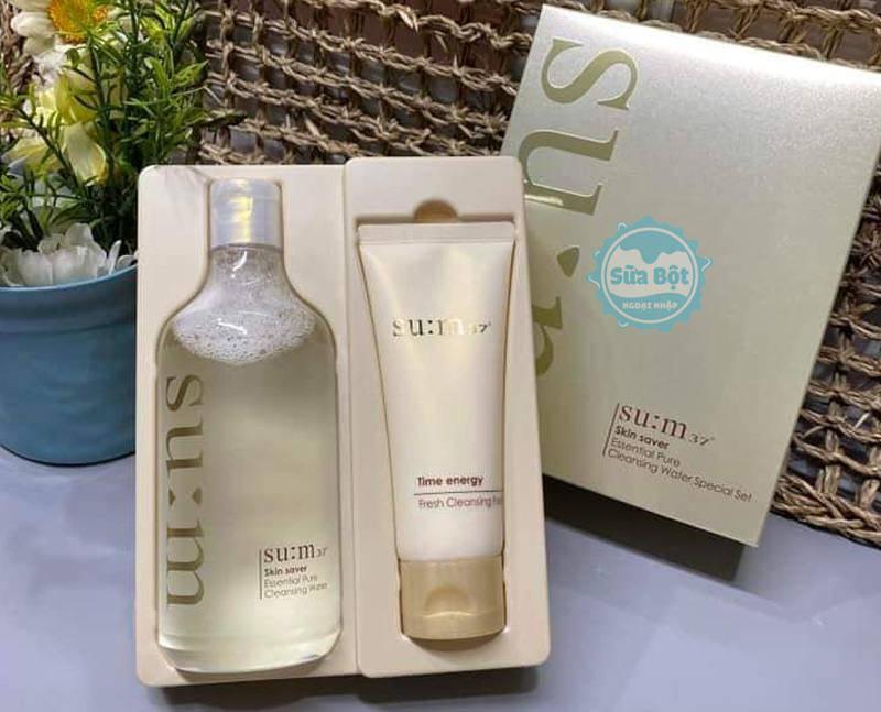 Set nước tẩy trang Sum37 400ml tặng sữa rửa mặt 100ml Hàn Quốc