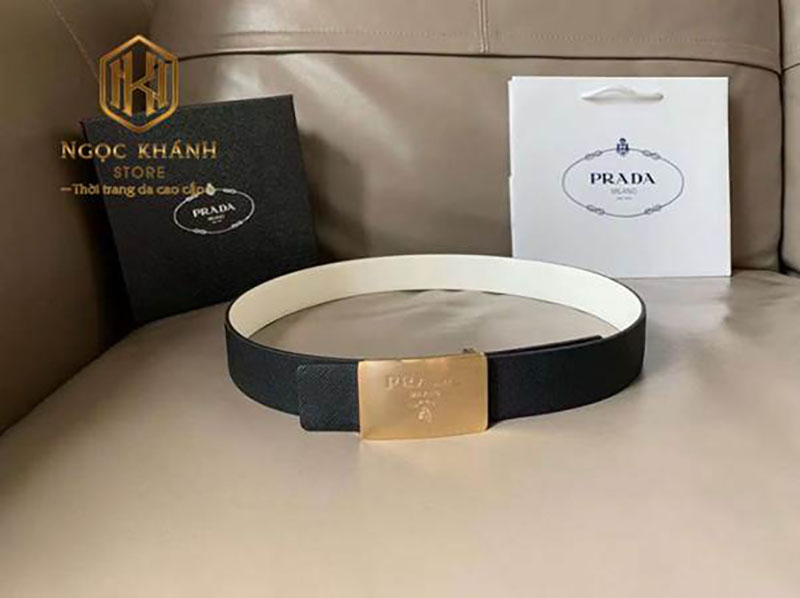 thắt lưng da prada