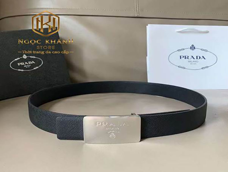 thắt lưng da prada
