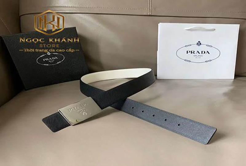 thắt lưng da prada