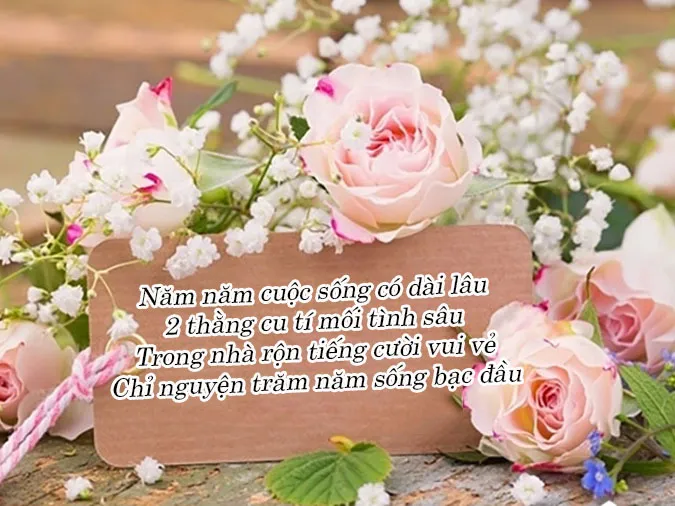 Bộ sưu tập 16 bài thơ kỷ niệm ngày cưới theo năm hay đặc sắc
