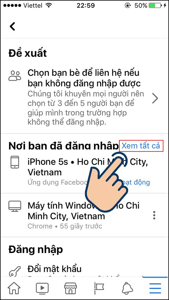 vào Xem tất cả