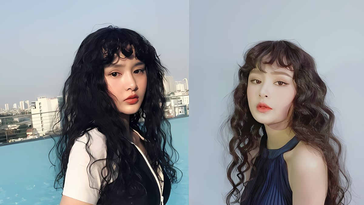 kiểu uốn tóc mì tôm nam nữ