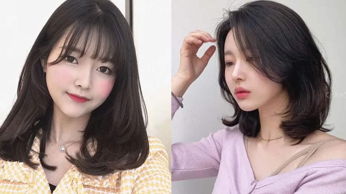 Tóc ngang vai uốn đuôi