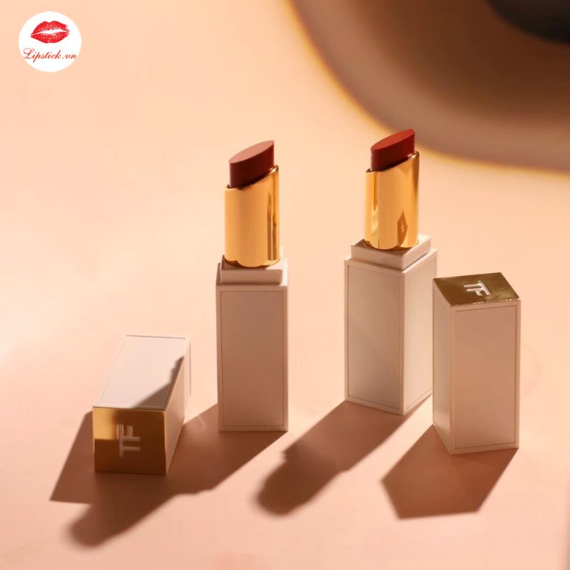 Son Tom Ford Màu 27 Shameless Limited Màu Đỏ Gạch Lip Color Satin Matte Vỏ Trắng 2022