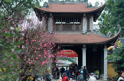 Vãn cảnh chùa ngày xuân ảnh 2