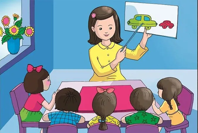 85 bức tranh vẽ cô giáo đẹp, ý nghĩa nhân ngày 20/11 41