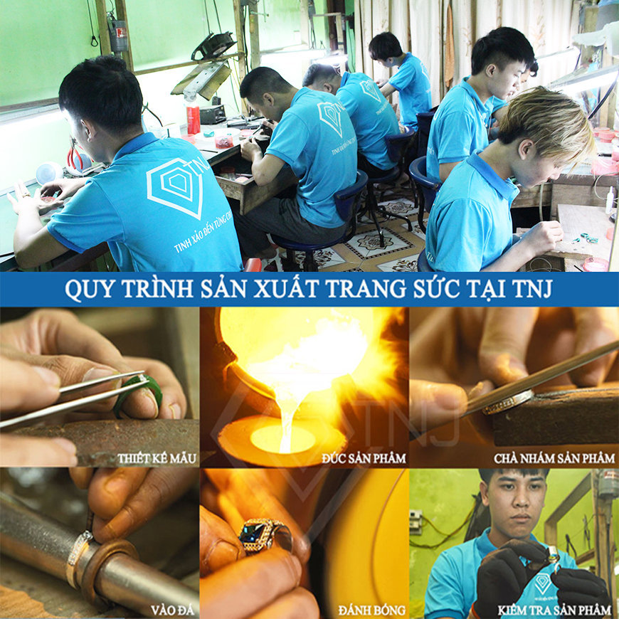 xưởng thiết kế và sản xuất trang sức tnj