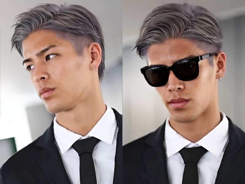2 mẫu nam da ngăm tóc than chì