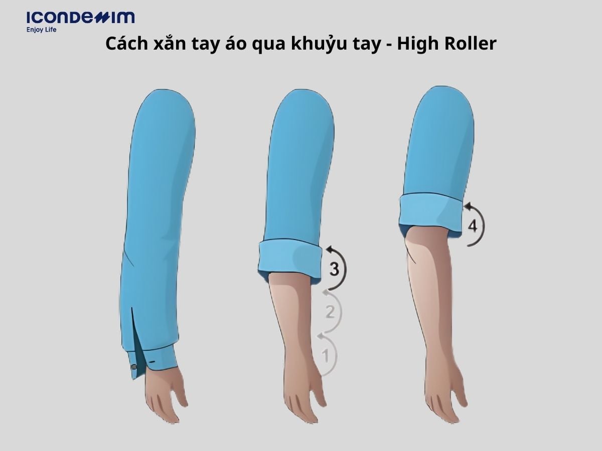 Cách xắn tay áo kiểu High Roller tăng thêm nét đẹp lịch lãm, cuốn hút