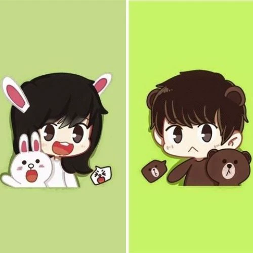 Avatar đôi cute cho cặp đôi
