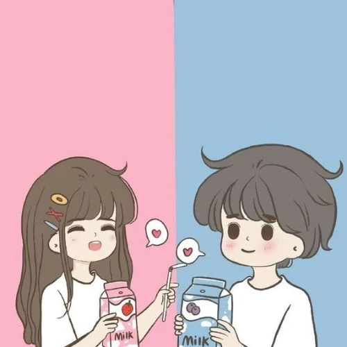 Avatar đôi cute cho cặp đôi yêu nhất dể thương, đáng yêu nhất