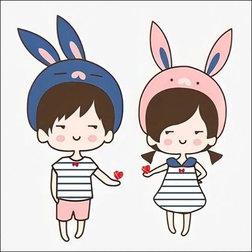Avatar đôi cute cặp đôi yêu dể thương