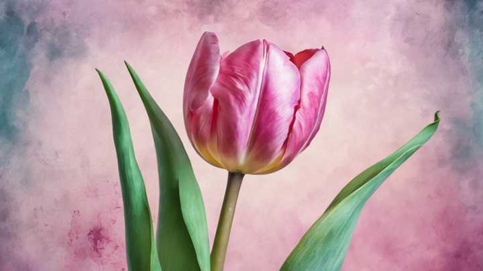 tai anh nen hoa tulip ve tay dep cho may tinh