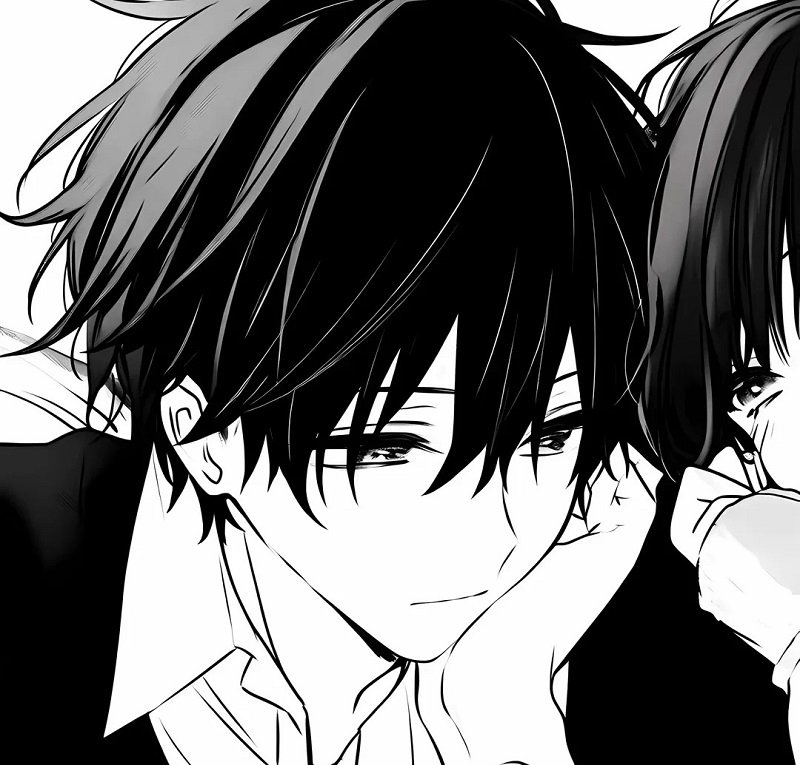 Bộ sưu tập avatar đôi anime đen trắng đẹp nhất