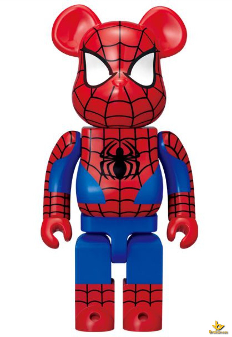 Hình nền gấu Bearbrick hợp tác cùng người nhện