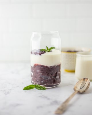 Sữa chua nếp cẩm • Vietnamese yogurt with black sticky rice