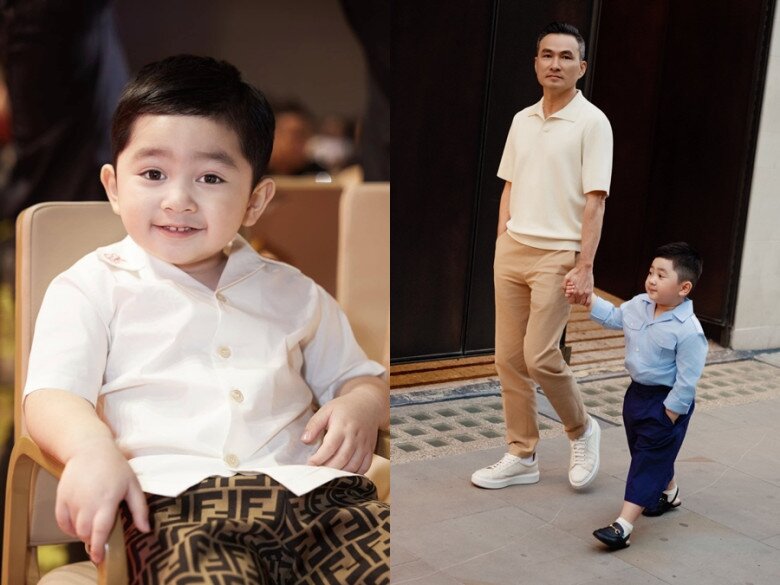 Bảo Thy (bên phải) rất thân thiết với vợ chồng Chi Bảo, thường có mặt trong các buổi tiệc gia đình.