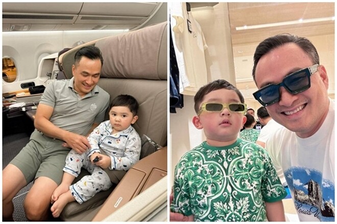 Chi Bảo và bà xã Lý Thùy Chang có 2 con đủ nếp, đủ tẻ.
