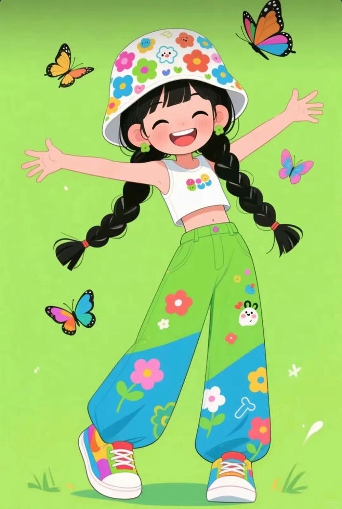 bức vẽ chibi cô gái dễ thương
