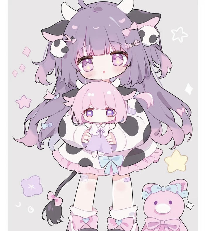 hình chibi nữ cute xinh xắn