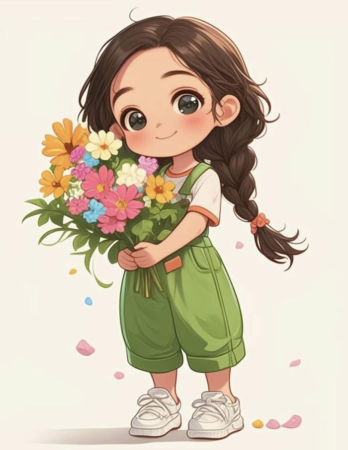 ảnh chibi nữ ngọt ngào phong cách dễ thương