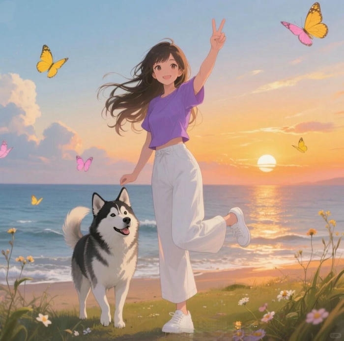 hình chibi cô gái tinh nghịch