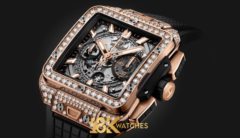 Mẫu đồng hồ Hublot mặt vuông Square Bang Unico 821.OX.0180.RX.1604