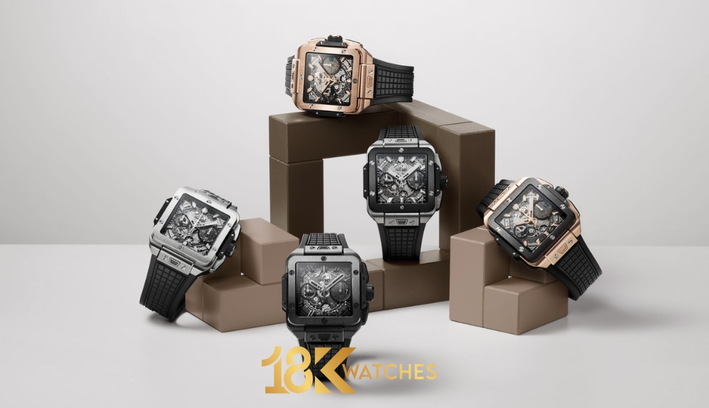 Hầu hết các sản phẩm đồng hồ Hublot mặt vuông đều thuộc dòng Square Bang Unico