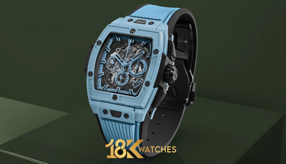 Dòng Hublot Spirit of Big Bang mang thiết kế mặt tonneau (thùng rượu) độc đáo, cũng thường được xếp chung nhóm “mặt vuông”