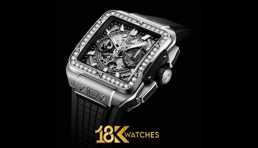 Mẫu đồng hồ Hublot mặt vuông Square Bang Unico 821.NX.0170.RX.1204