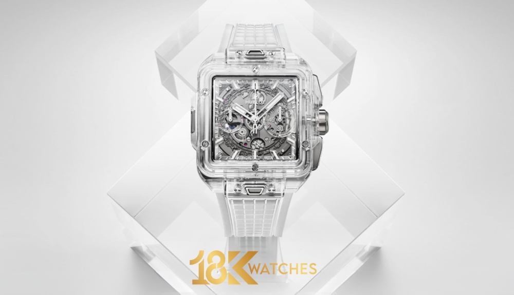 Mẫu đồng hồ Hublot mặt vuông Square Bang Unico 821.JX.0120.RT
