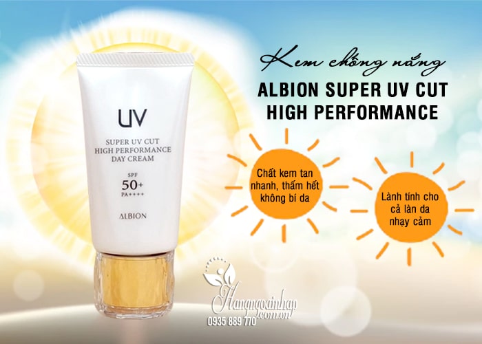 Kem chống nắng Albion Super UV Cut High Performance Day Cream 1