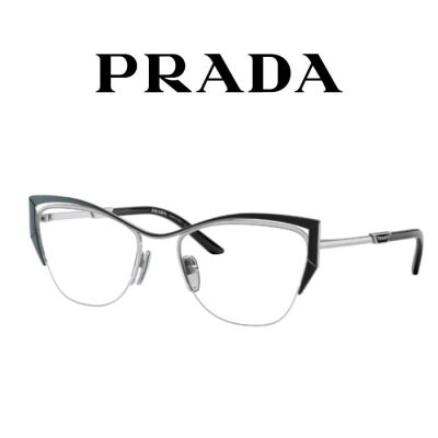 Gọng kính mắt mèo kim loại nữ Prada 0PR63YV GAQ1O152