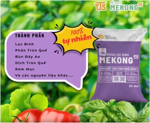 Phân Lục Bình Mekong Hữu Cơ An Toàn Cung Cấp Dinh Dưỡng Đầy Đủ Cho Rau Ăn Lá, Củ, Quả, 20DM3, 50DM3- Tratrasa