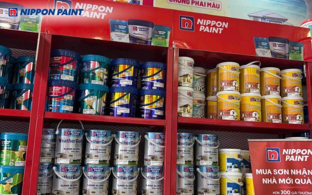 Đại lý Nippon Paint chuyên cung cấp sơn nội ngoại thất bền màu, chống thấm, chống bám bụi vượt trội